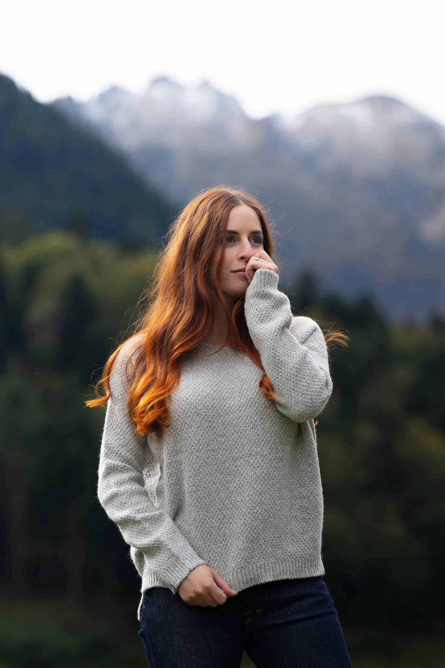 Pull en laine des Pyrénées femme, Made in France