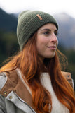 The Névé Beanie Green - French Wool