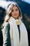 Laneya Scarf White Ecru - French Wool