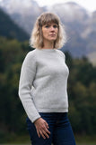 Pull Raglan Néou Gris Clair - Laine Française